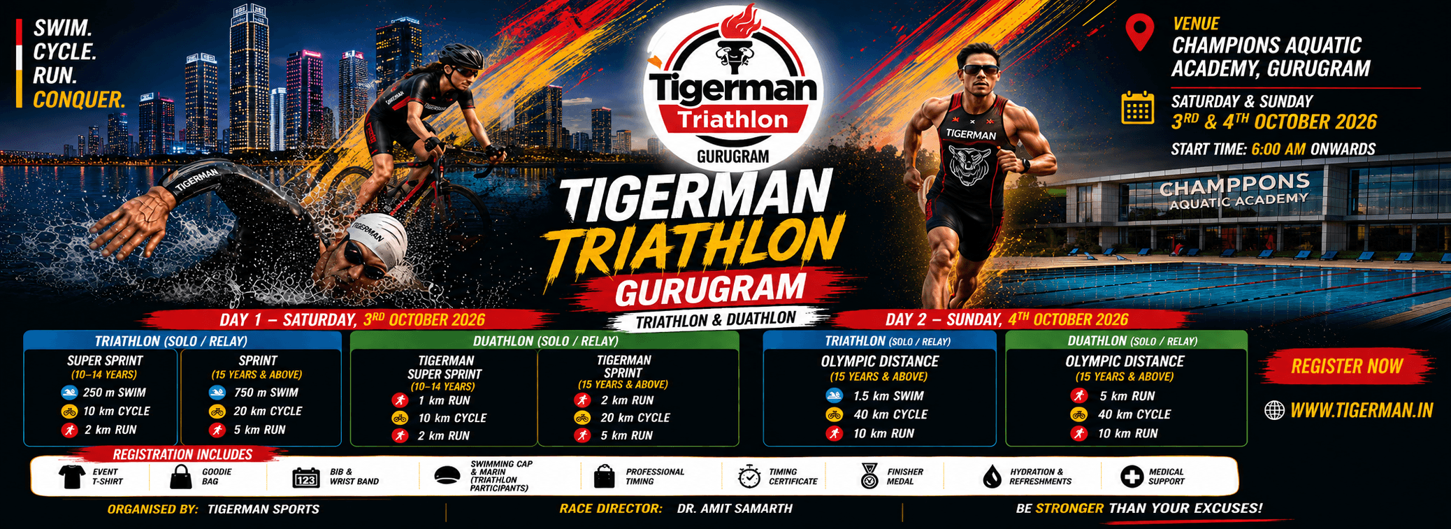 Tigerman Triathlon Gurugram — slide 1